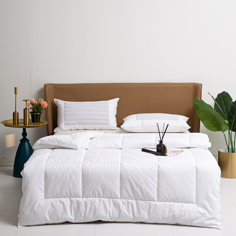 100% Cotton 300gms Filling Duvet Summer Duvet Quilted White Duvet Set Manufacture