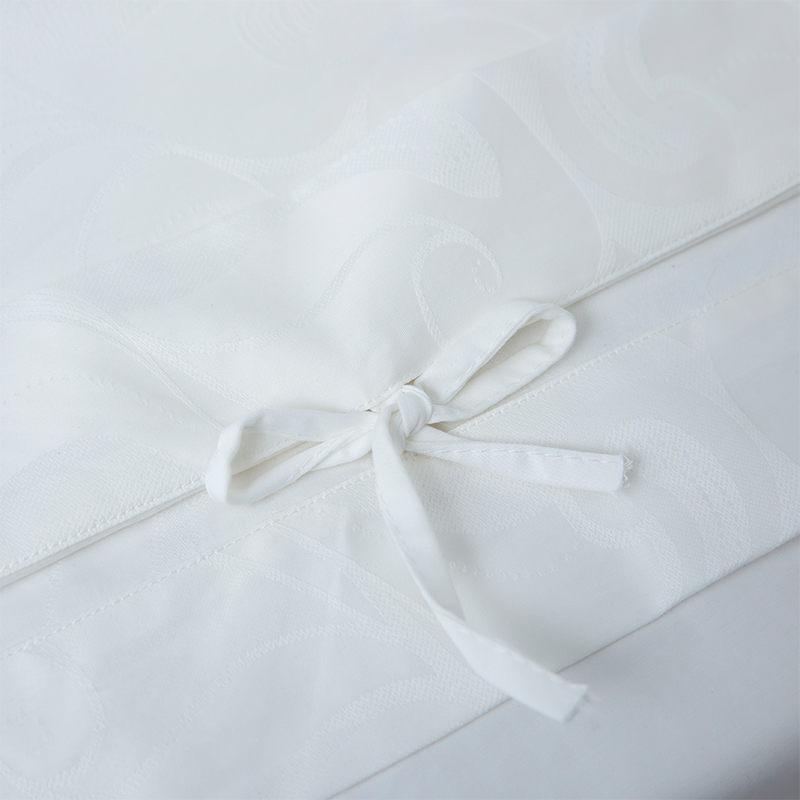 New Jacquard 100% Cotton Sateen White Hotel Linen Bedroom Bedding Sheet Set New Jacquard 100% Cotton Sateen White Hotel Linen Bedroom Bedding Sheet Set