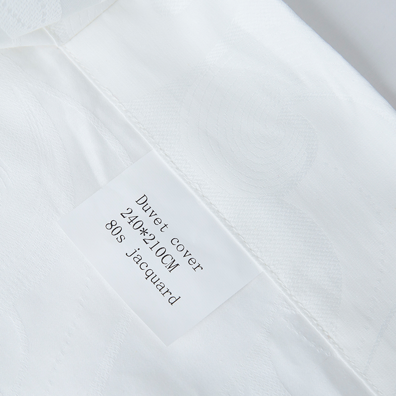 New Jacquard 100% Cotton Sateen White Hotel Linen Bedroom Bedding Sheet Set New Jacquard 100% Cotton Sateen White Hotel Linen Bedroom Bedding Sheet Set