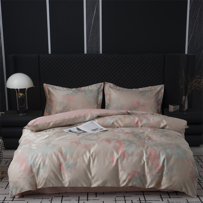 Impressionistic Yarn Dyed Jacquard 80S Cotton Bedding Set