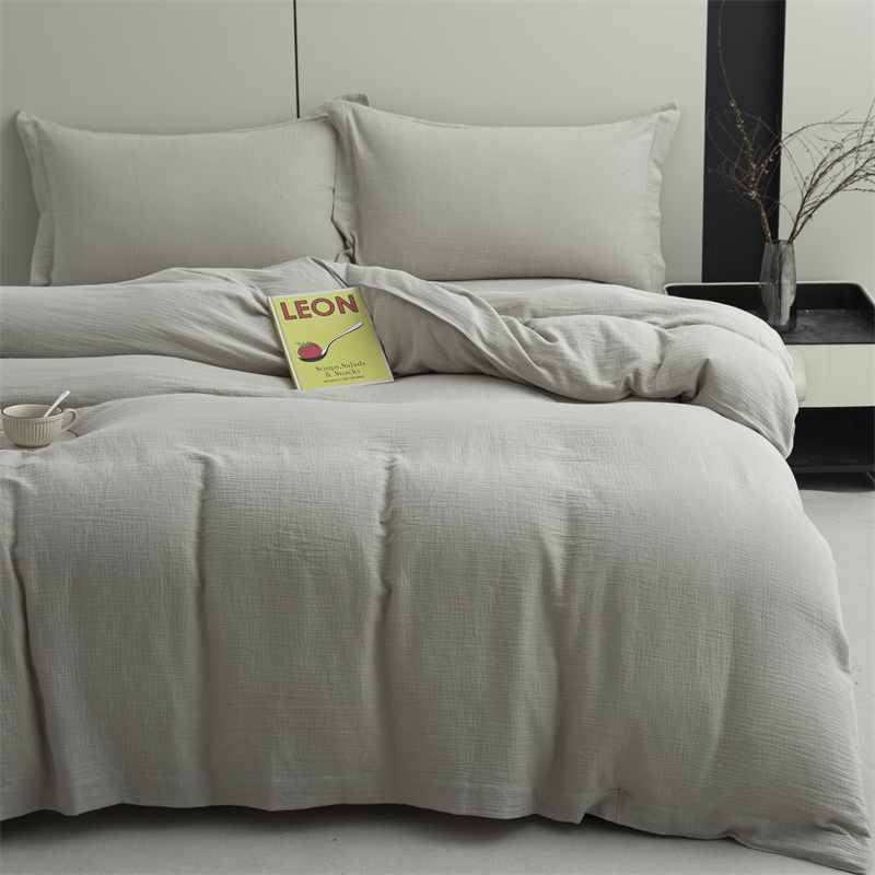 Double Layers Gauze 100% Cotton Fabric Super Soft Bedding Set Double Layers Gauze 100% Cotton Fabric Super Soft Bedding Set