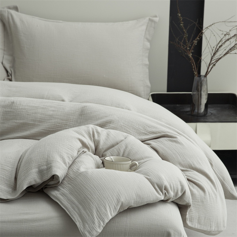 Double Layers Gauze 100% Cotton Fabric Super Soft Bedding Set Double Layers Gauze 100% Cotton Fabric Super Soft Bedding Set