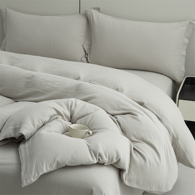 Double Layers Gauze 100% Cotton Fabric Super Soft Bedding Set Double Layers Gauze 100% Cotton Fabric Super Soft Bedding Set