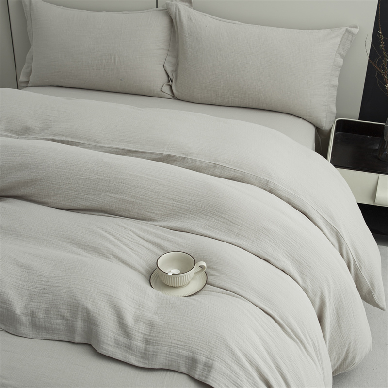 Double Layers Gauze 100% Cotton Fabric Super Soft Bedding Set Double Layers Gauze 100% Cotton Fabric Super Soft Bedding Set