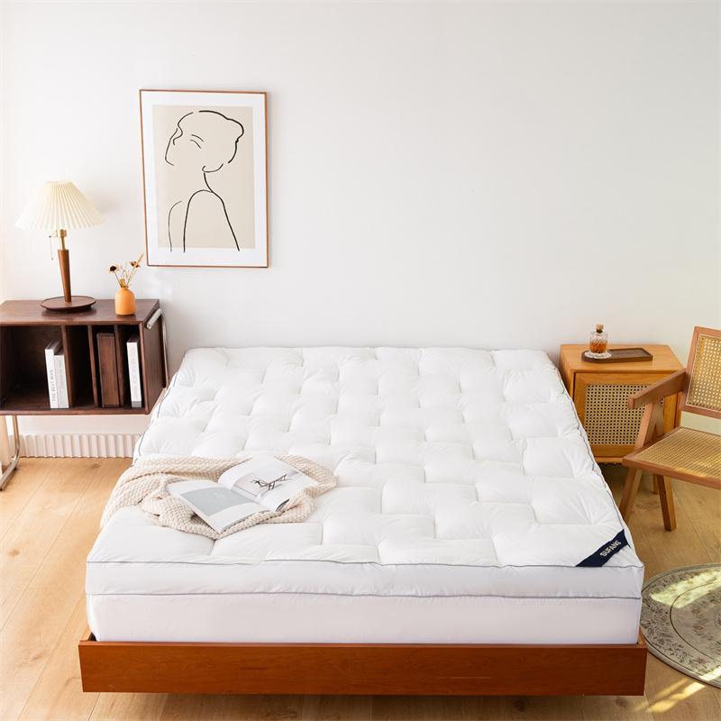 Queen Size Microfiber Filling Mattress Topper 5cm 7cm 10cm Height